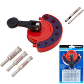 BlueSpot 6pc Diamond Jig Drill Bit Set Glass Ceramic Granite Tiles Porcelain